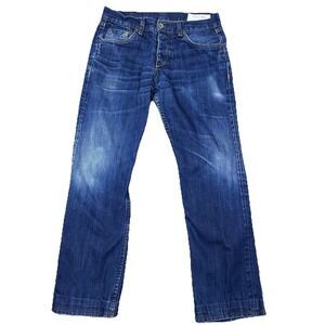 Rag & Bone Mens Selvedge Denim Jeans 100% Cotton Size 31 Fit 2 Slim Straight USA